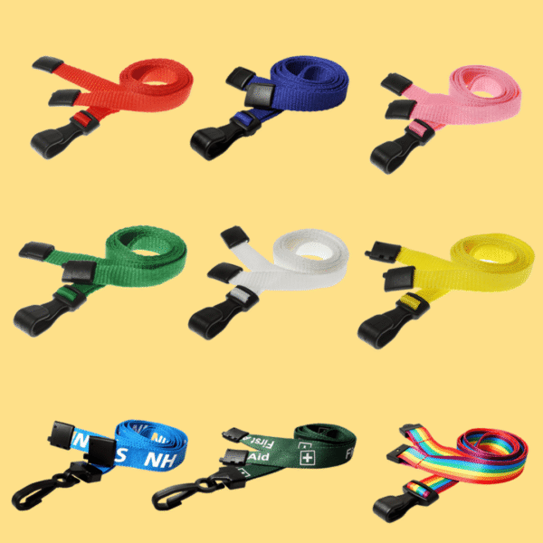 Lanyards with Plastic J Clip