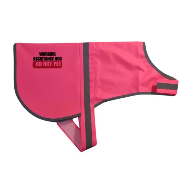 Pink Hi-Vis Assistance Dog Vest – Reflective, "Do Not Pet"