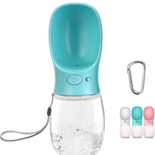 COTOP portable dog water bottle with leak-proof drinking feeder for walking and travel in hot weather